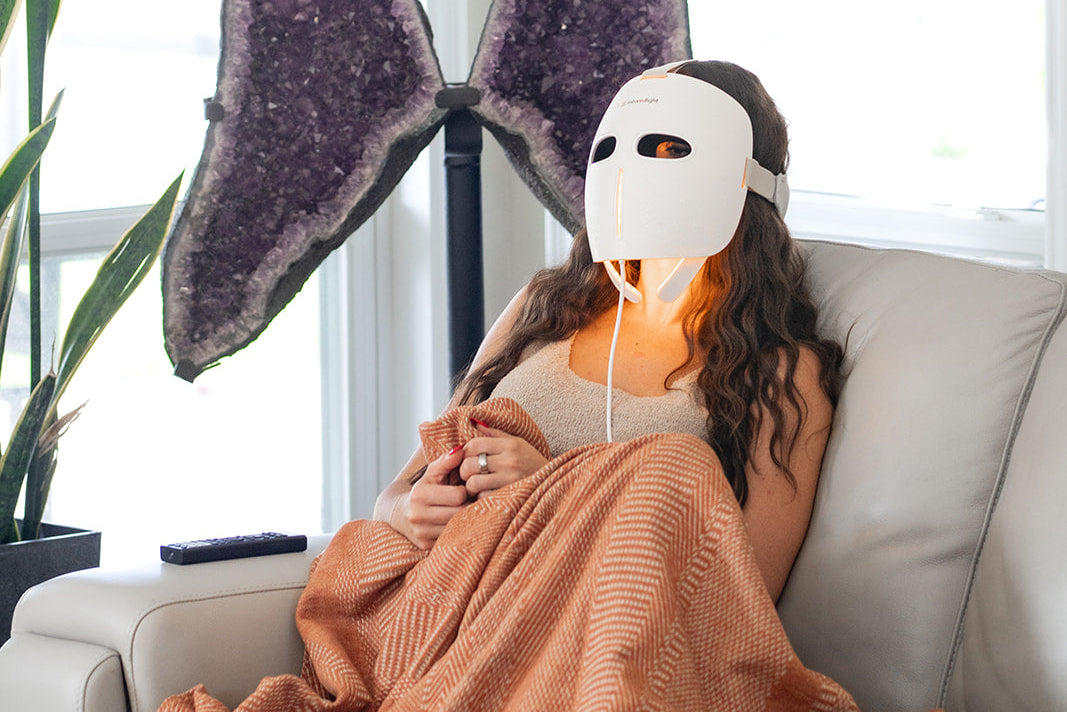MitoGLOW™ LED Red Light Therapy Mask | With Blue, Yellow, Red and Near Infrared LED