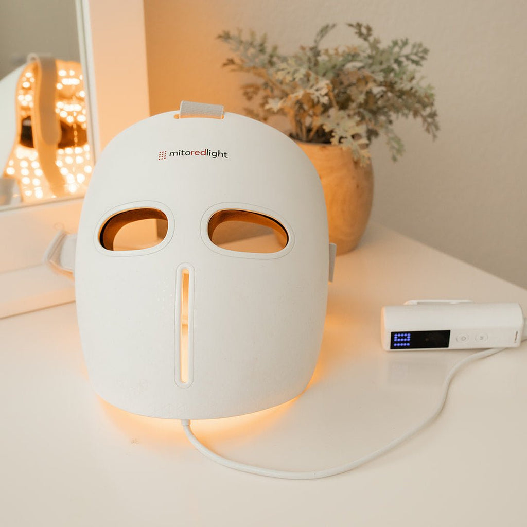 MitoGLOW™ LED Red Light Therapy Face Mask - FDA Cleared, 1,064 LEDs, 4 Wavelengths