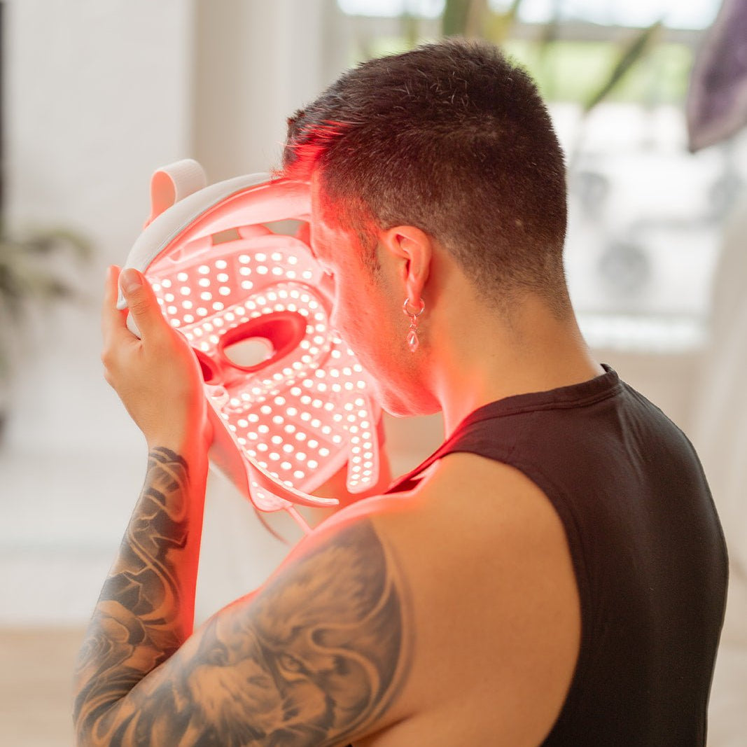 MitoGLOW™ LED Red Light Therapy Face Mask - FDA Cleared, 1,064 LEDs, 4 Wavelengths